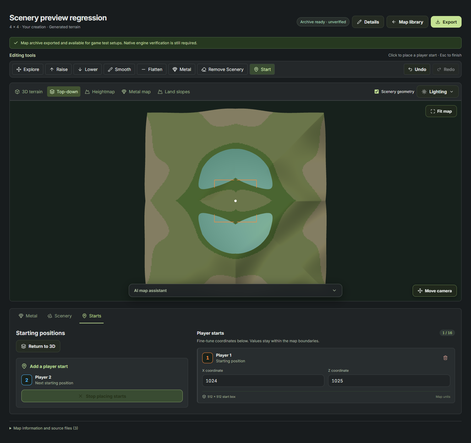 The Landscape Studio interface